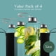 thumbnail image 3 of Botella de agua de vidrio Kitchen Lux 950 ml, juego de 4, reutilizable, 3 of 7