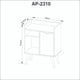 thumbnail image 4 of Mesa Arrimo Deco Patas Sónico 1 Puerta, 4 of 7