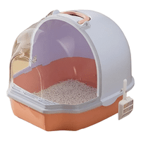 Genérico - Arenero Gatos Cerrado Bandeja Sanitaria De Mascotas Xxl Gato Rosa