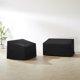 thumbnail image 5 of Funda impermeable para sofá de dos plazas Crosley Furniture para patio, 2 piezas, color negro, 5 of 8