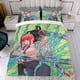 thumbnail image 4 of Hombre Sierra Conjunto de sábanas temático, trío de piezas, cómodo y amigable con la piel, diseño único, regalo de decoración para el hogar para familiares, amigos y fans,140cm *210cm, 4 of 6