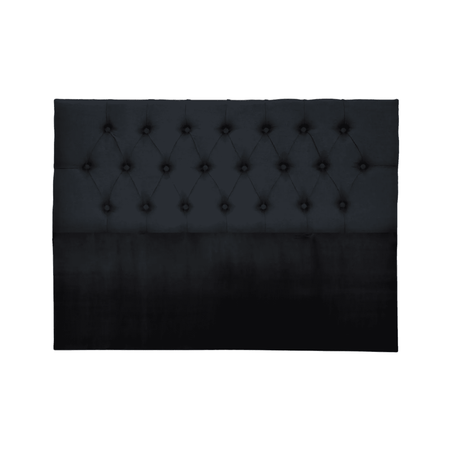 Importclick - Respaldo Super King Piso Capitone Premiun 200x140 Cm Negro Lino