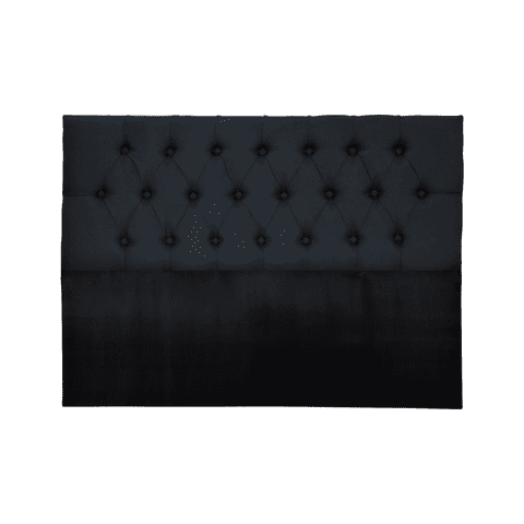 Importclick - Respaldo Super King Piso Capitone Premiun 200X140 Cm Negro Lino