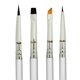thumbnail image 1 of Set de Brochas para Delineador Vertex Beauty, Finas y Anguladas para Gel Líquido, 1 of 8