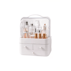 Genérico - Caja Organizador Cosméticos Maquillaje Portátil Multiuso Blanco