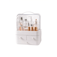 Genérico - Caja Organizador Cosméticos Maquillaje Portátil Multiuso Blanco