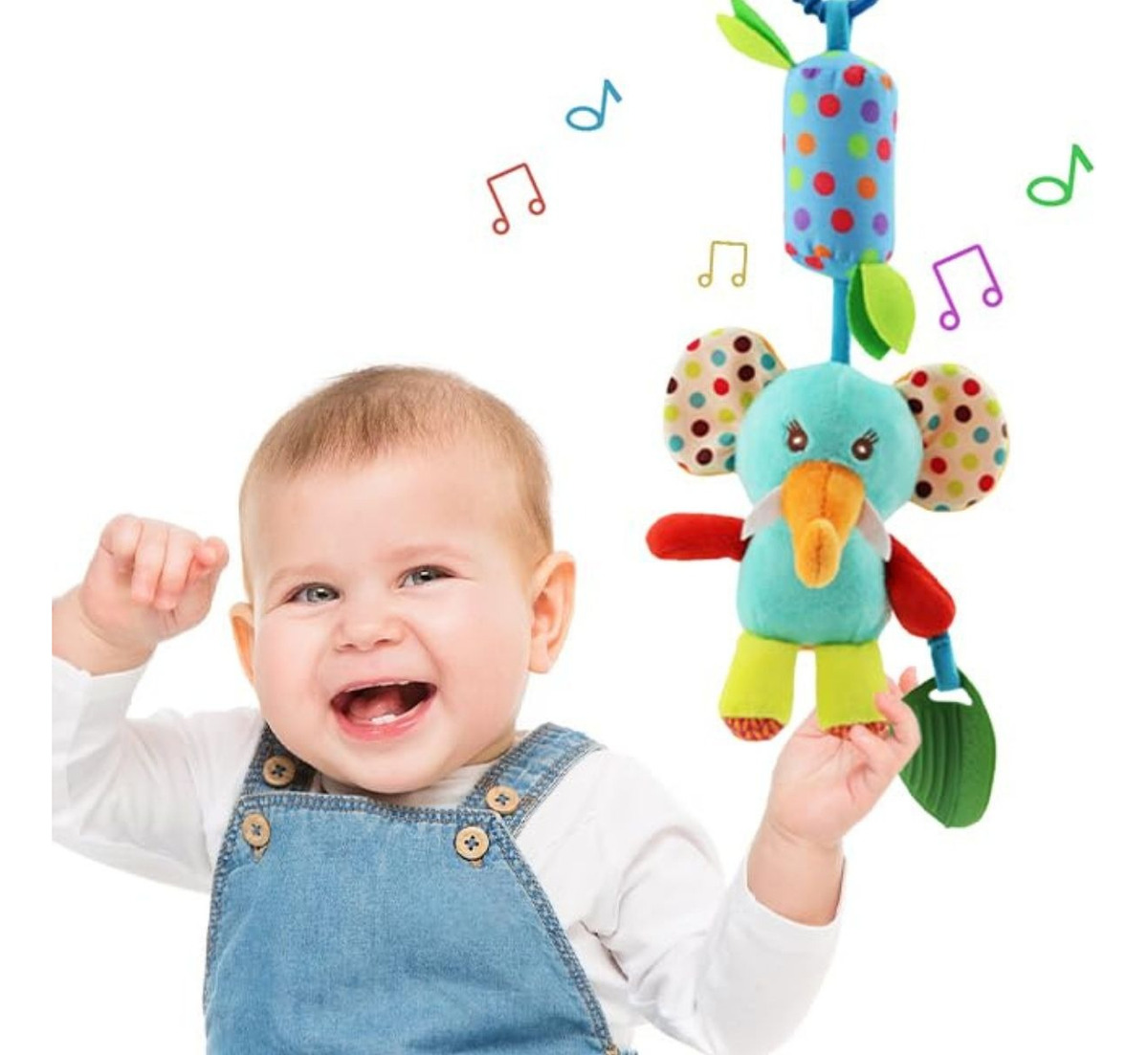 Genérico - Set 2 Sonajeros Colgante Sensorial Felpa Juguete Bebe Lau