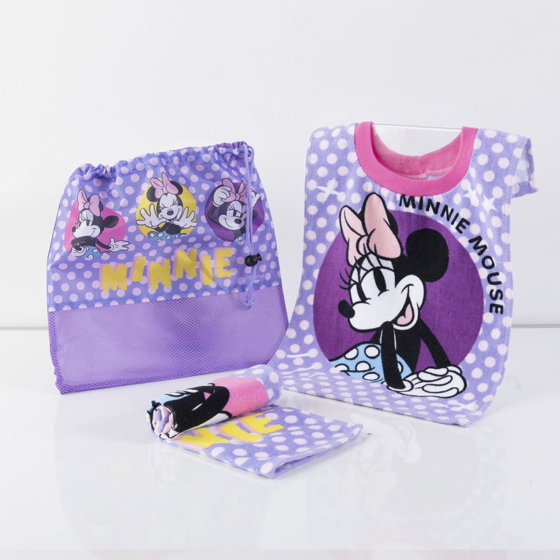 Disney-minnie - Set Toa Bts 30x50+toa Visita+bolso Minnie Coqueta