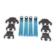 thumbnail image 1 of Kit De Telar De Cable De Encendido De 4 Piezas 7 8 9 Mm Separadores Para Chevrolet SB BB Car Black, 1 of 5