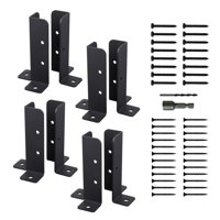 Magideal - Soporte De Base De Poste, Soportes De Barandilla De Poste De Enrejado Ajustables, Soporte De Poste De Cerca De Buzón, Soporte De Anclaje De Poste De C 8 Piezas