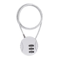 Ioensy - Candado Para Casco De Motocicleta Candado Para Ciclismo Mini Mochila Universal Plata