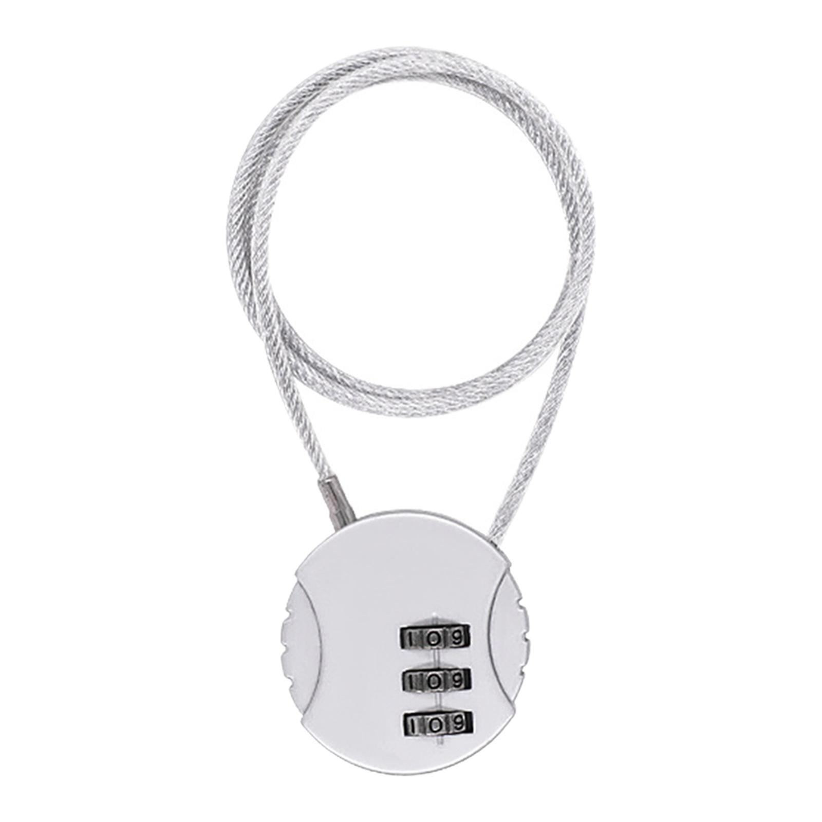 Ioensy - Candado Para Casco De Motocicleta Candado Para Ciclismo Mini Mochila Universal Plata