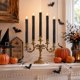 thumbnail image 3 of Black Flameless Taper Candles, Halloween Indoor Party Decor, 3 of 3