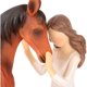 thumbnail image 3 of Figura De Resina Niña Abraza Caballo 18 Cm Marrón, 3 of 3