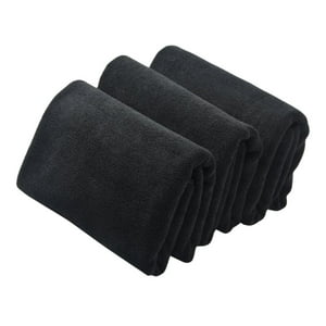 Genérico - Pack 6 Toalla Negra Peluqueria Hotel Barberia Spa Gym 50X100