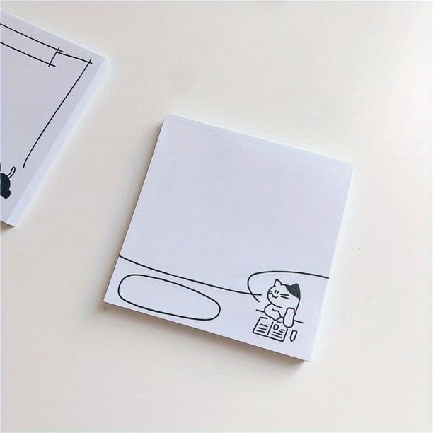 50 Sheets of Adorable Cat-Themed Non-Adhesive Note Paper - Perfect for Messages & Notes!