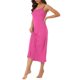 thumbnail image 4 of INSPIRE CHIC Vestido de Noche de Rayón Suave sin Mangas con Tirantes Espagueti para Mujer, Cuello Redondo para Primavera Verano, Talla 2XL Rojo Rosado, 4 of 6