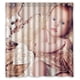 thumbnail image 1 of Adorable y hermosa cortina de ducha para bebé, juego de cortina de baño con ganchos, tamaño 66 x 72 pulgadas, 1 of 3