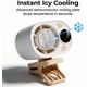 thumbnail image 2 of Ventilador clip coche aire acondicionado mini USB recargable giratorio 3 velocidades silencioso, 2 of 8