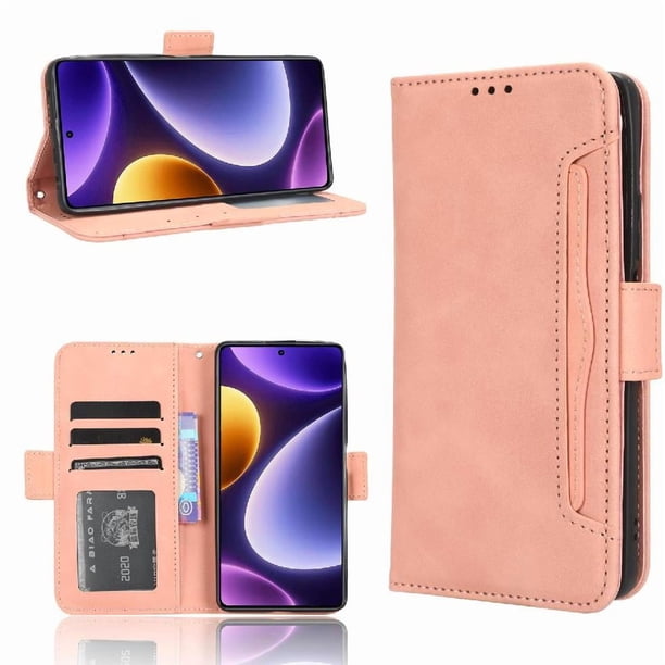 Funda Cartera Magnética para Xiaomi Poco F5 5G- Tarjetero Desmontable, Cuero PU, Soporte
