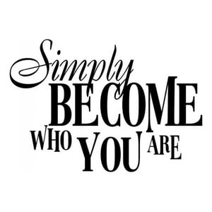 Rienda Libre Graphics - Decomural Become Who You Are Inspirational Ws-15077