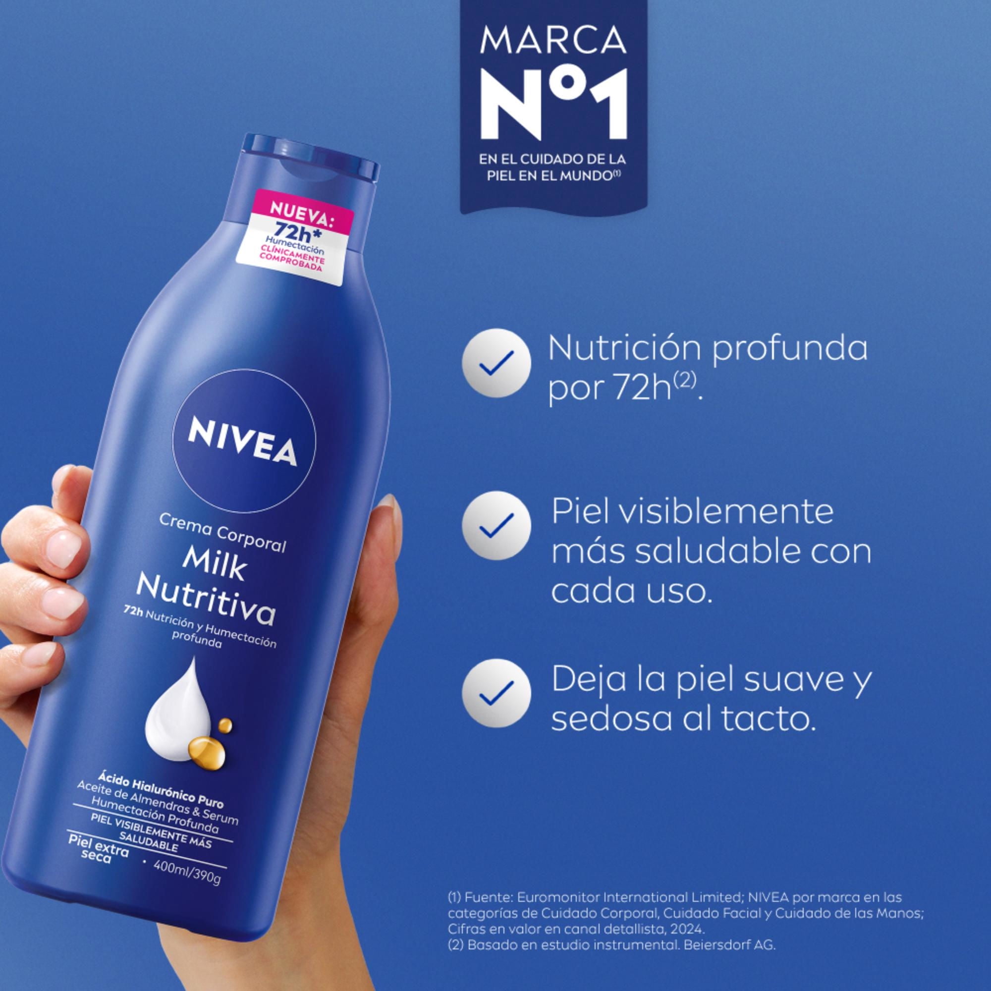 Crema Corporal Nivea Milk Nutritiva Extra Seca