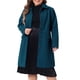 thumbnail image 1 of Abrigo de mujer talla grande Agnes Orinda, sólido, con botones, largo, para otoño e invierno, con bolsillos, 3X azul marino, 1 of 6