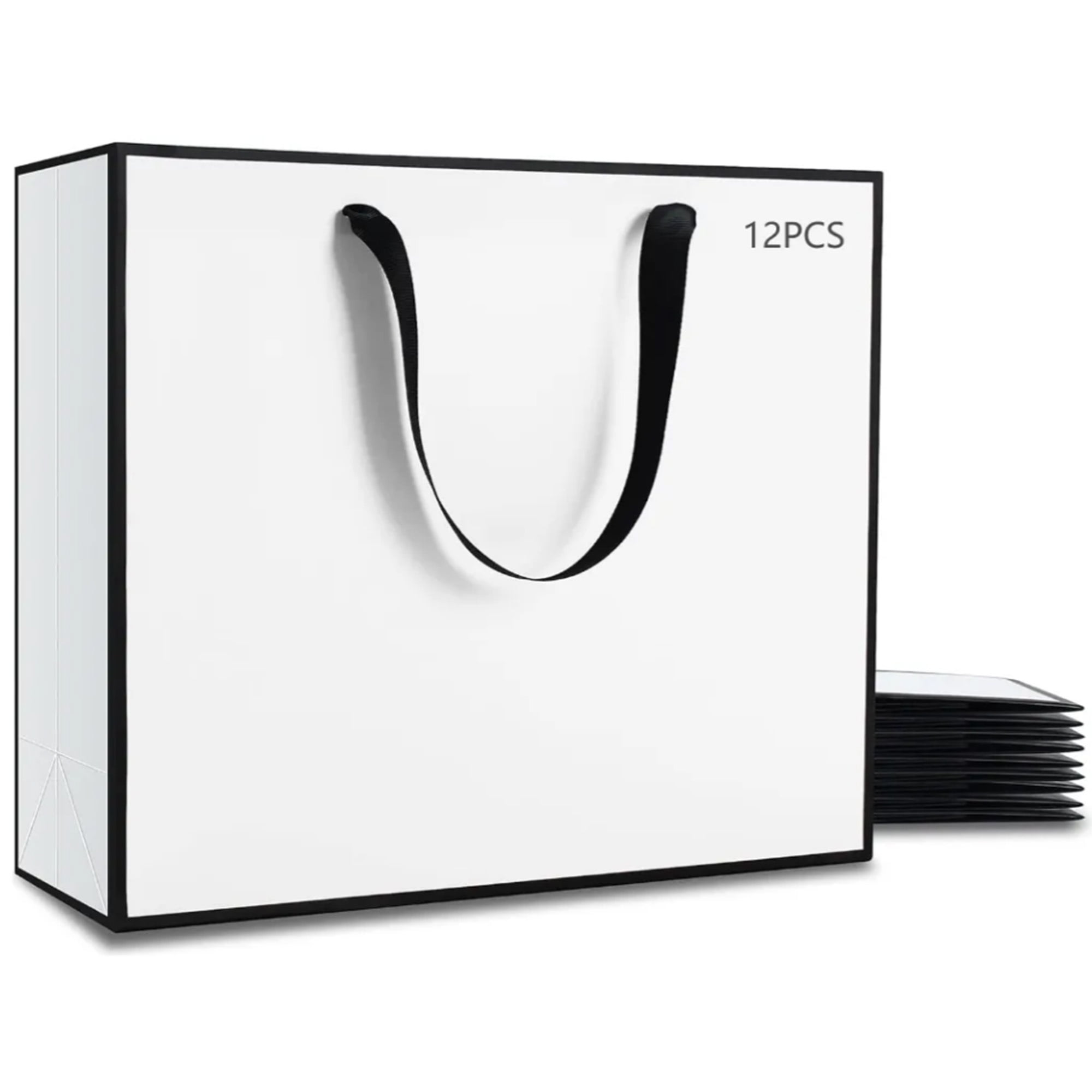 Genérica - Pack 12 Unid Docena Bolsas De Regalo Cartón Lujo 15x20x6cm