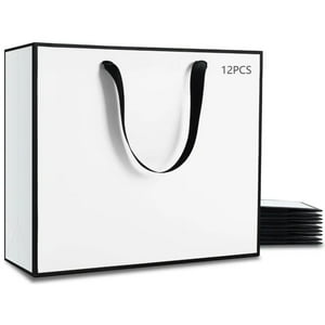 Genérica - Pack 12 Unid Docena Bolsas De Regalo Cartón Lujo 15X20X6Cm