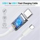 thumbnail image 3 of Cable USB-C a USB-C TZBAY Paquete de 4, 6,5 ft (2 m) 60 W Carga Rápida, 3 of 7