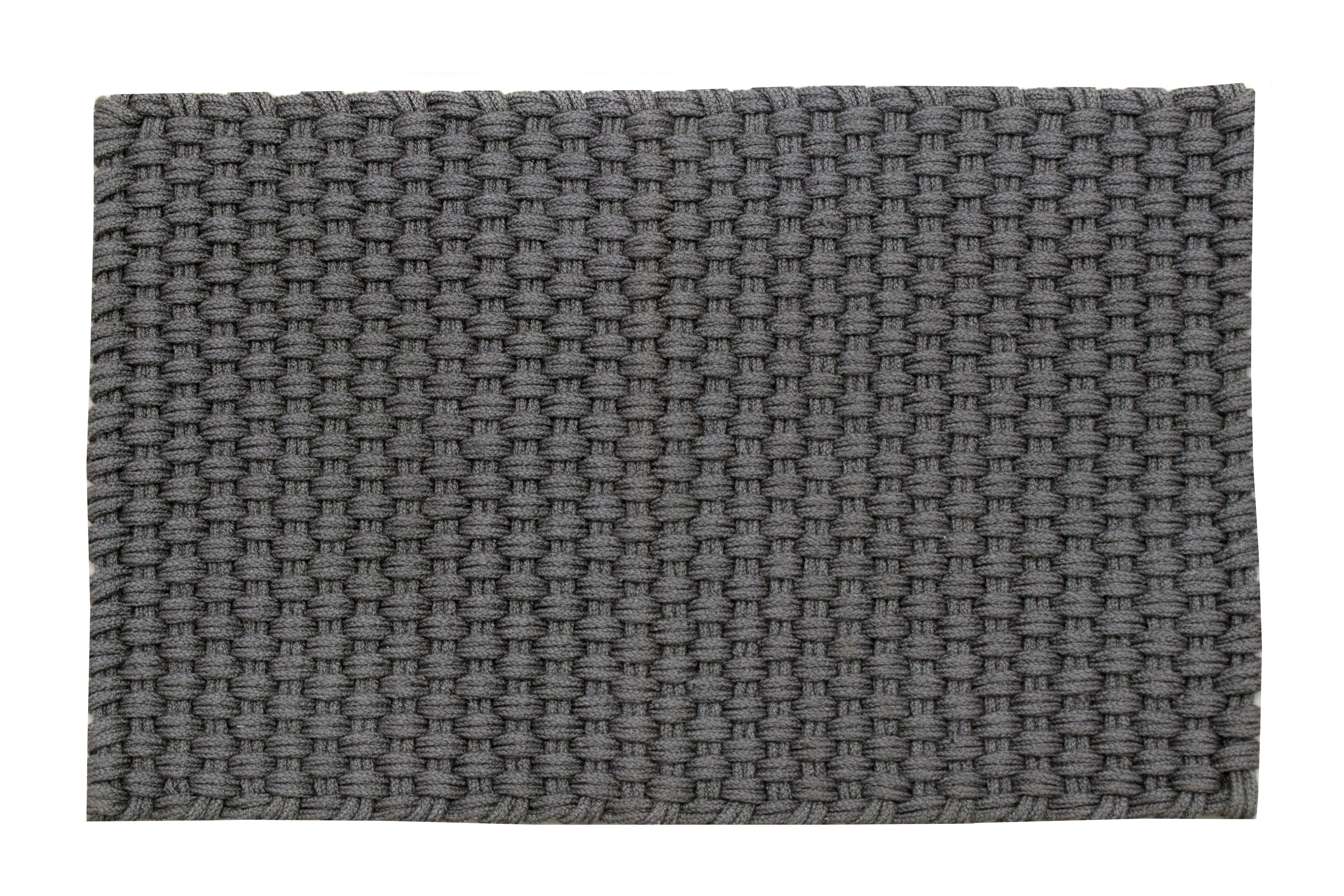 Decoghar - Alfombra Sintetica Deco Exterior Pet Gris Oscuro Diseño Moderno Lavable Indoor/Outdoor0,9X1,5 Mts