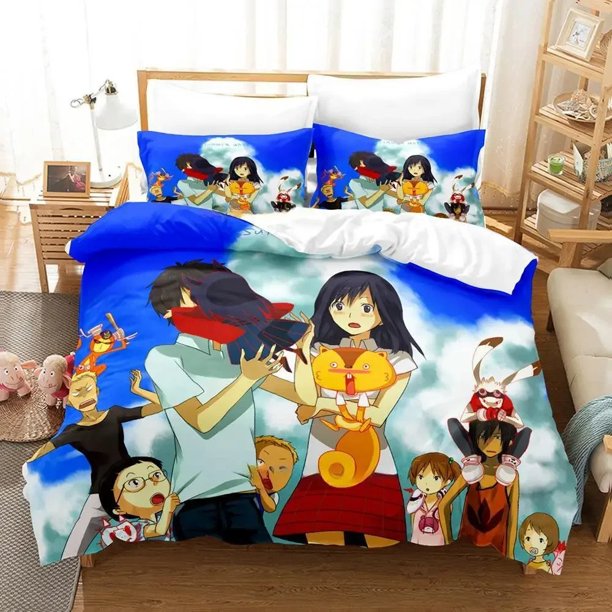 New Summer Wars Bedding Set Bed Set Adult Kid Bedroom Duvet cover Sets Cool Bed Sheet Set Bed Sheets