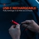 thumbnail image 5 of Linterna NEBO LUXTREME Nano 420 lúmenes USB-C roja, 5 of 8