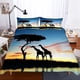 thumbnail image 1 of Giraffes Gift Quilt Duvet Cover Set Bedclothes Pillowcase3-Piece Bedding Set, 1 of 5