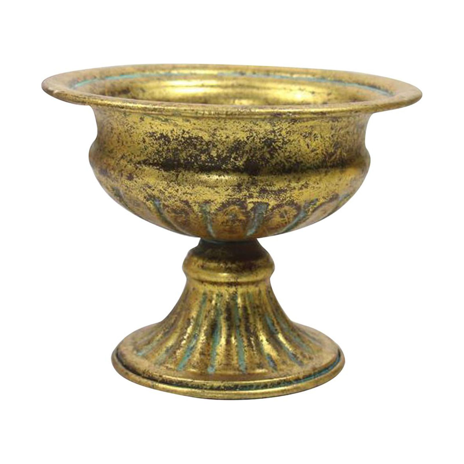 Magideal - Florero Retro Para Centro De Mesa, Soporte Para , Decoración De Mesa Interior, Decorativo Para Recepción, Sa De Estar, , Oro