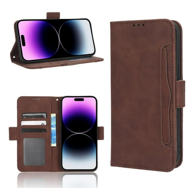 Funda Tipo Billetera FOXDOCK para iPhone 15 Pro max – Tapa Flip con Tarjetero
