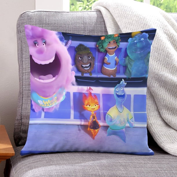 Elemental Fundas de almohada de terciopelo con tema, regalos de funda de almohada, decoración para el hogar, cojín de lanzar, regalo de cumpleaños para fans y parejas.40*40cm.
