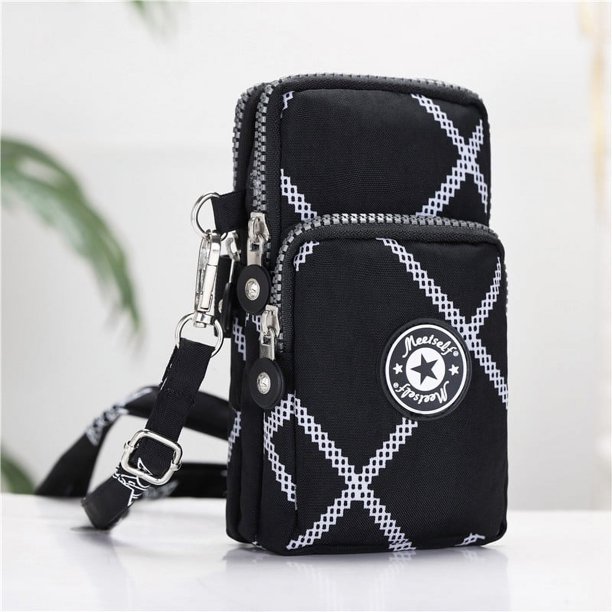Sports Armband Phone Bag, Outdoor Travel Crossbody Bag, Women's Mini Multi Pocket Purse (6.69*3.54*2.36) Inch