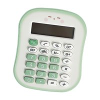 Magideal - Calculadora Pequeña Portátil De Bolsillo Básica Con Pantalla De 12 Dígitos Y Teclas Grandes De Silicona Silenciosas Adecuada Para Estudiantes Oficina Verde