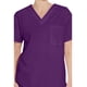 thumbnail image 2 of Berenjena Scrub Top Dickies unisex con cuello en V, talla grande, 2 of 7