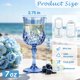 thumbnail image 2 of Juego de 48 vasos de vino LEYIQU 200 ml estilo vintage azul, 2 of 5