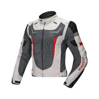 Ioensy - Chaqueta Impermeable Para Motocicleta Hombres Mujeres Almohadillas Protectoras Duraderas Chaqueta Para Montar Xxxl Blanco
