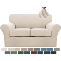 Turquoize - Fundas De Sofá Turquesa De 3 Piezas Para 2 Cojines Couch Biscotti