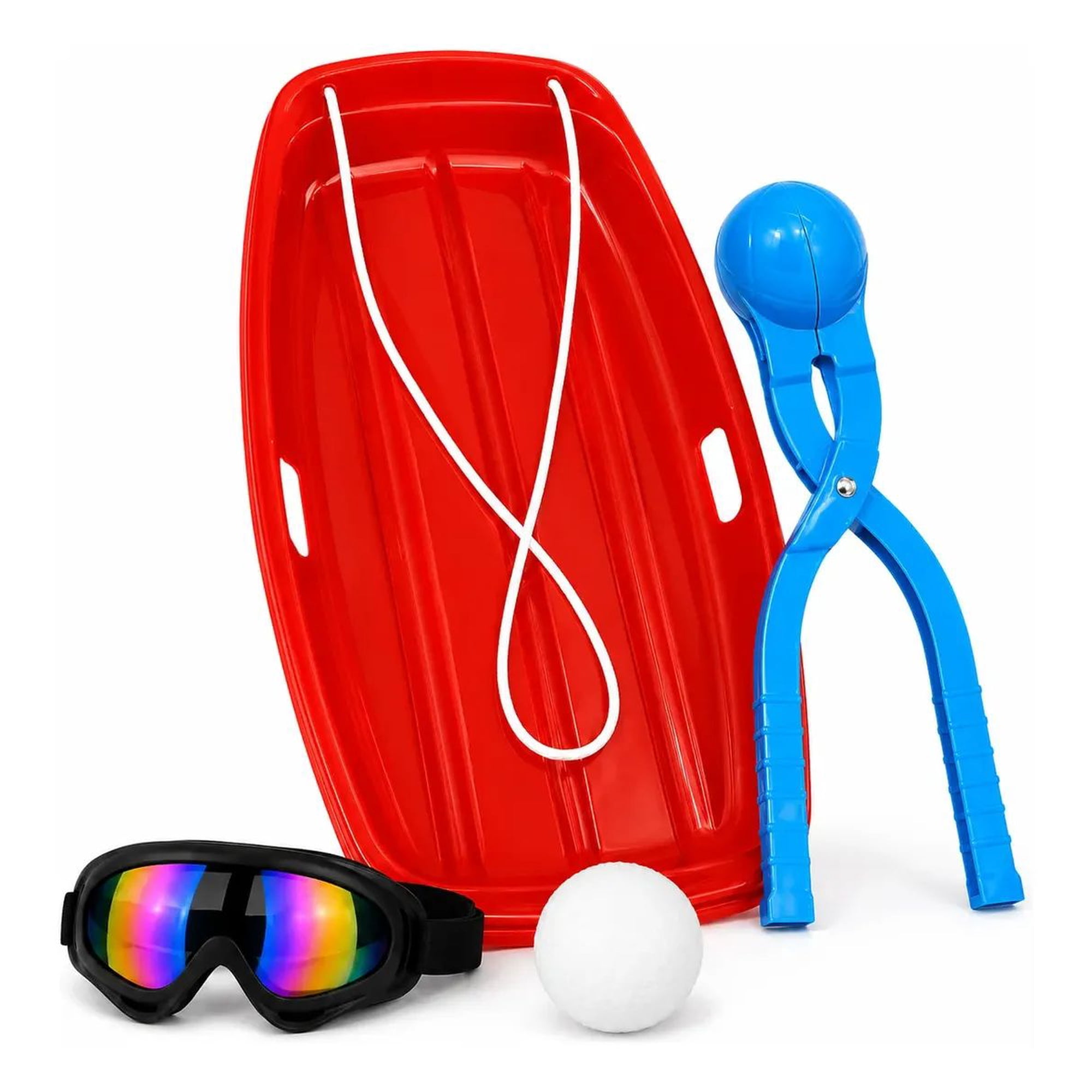 Ecodeco - Trineos De Nieve + Molde De Bola De Nieve + Lentes De Nieve