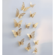 thumbnail image 3 of 12 Pzas Mariposa 3D Pegatinas Artes Pared Metalizada Calado, 3 of 3