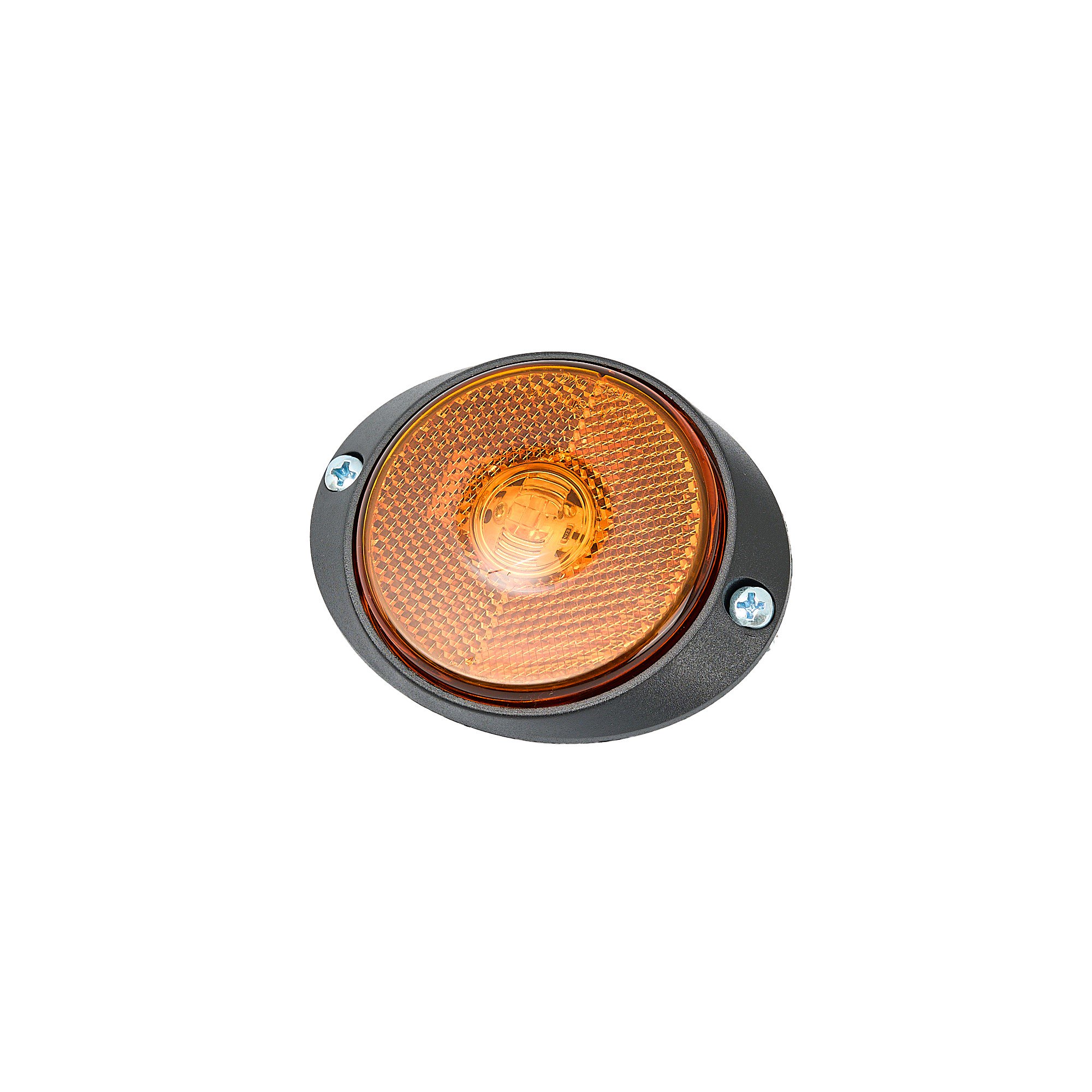 Randon - Foco Lateral Led Ambar Base Ovalada 12 Y 24 Volts