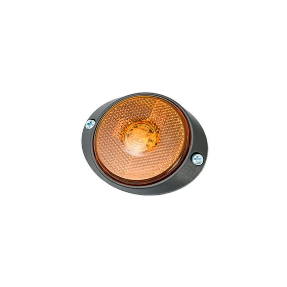 Foco Lateral Led Ambar Base Ovalada 12 Y 24 Volts