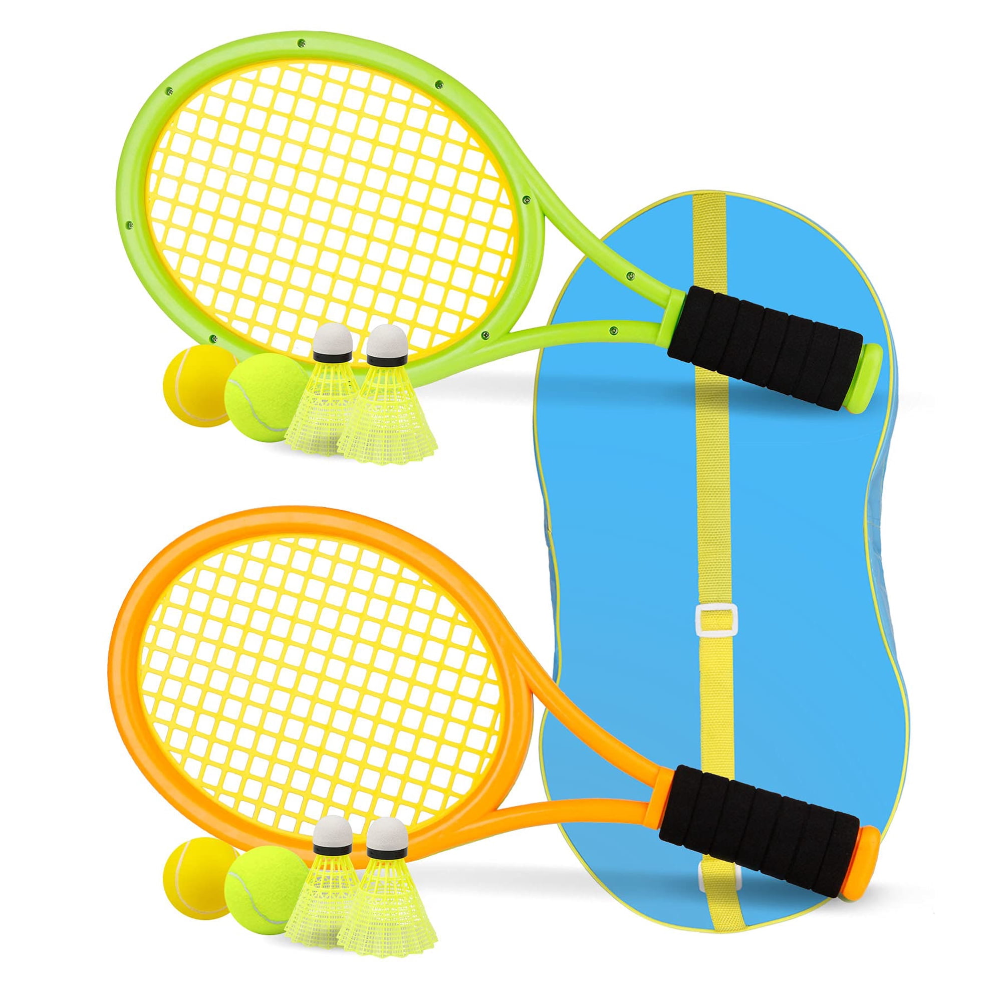 Raqueta De Tenis Para Niños Crefotu De 17 Pulgadas Con 2 Pelotas Blandas Y 2 Pelotas De Tenis