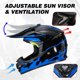 thumbnail image 3 of Casco de Motocross MXJ Gear Talla L, Aprobado por DOT – Set Completo, 3 of 9