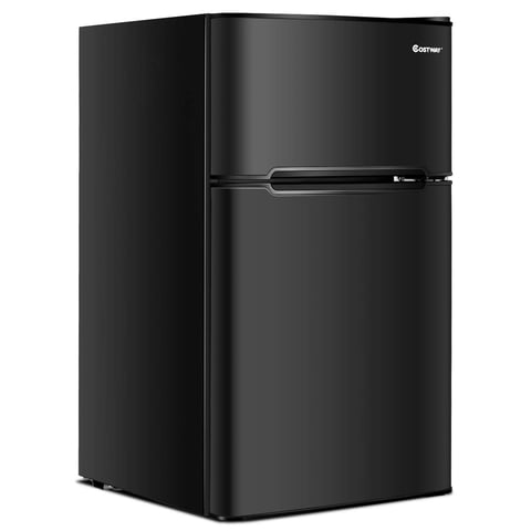 Refrigerador Costway Compact 3.2 Pies Cúbicos Negro